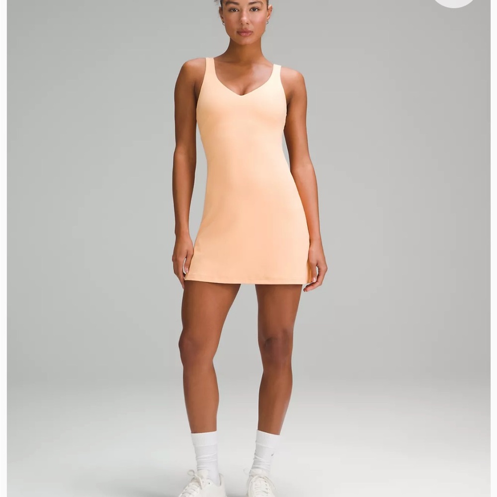 lululemon athletica Peach V-Neck Mini Dress